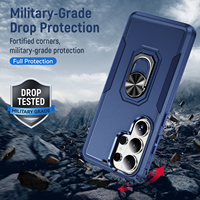 Funda para Teléfono S25 Edge con Soporte de Anillo, Nueva Funda Protectora Móvil Antigolpes de Doble Capa TPU+PC 2 en 1 para Samsung Galaxy S26 Ultra 2025