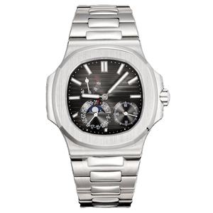 Stylish Women's Sapphire Crystal Automatic <b>Watch</b> Stainless Steel Bracelet Turquoise Dial Moonphase Chronograph <b>Mechanical</b> <b>Watch</b> - Product Image 2