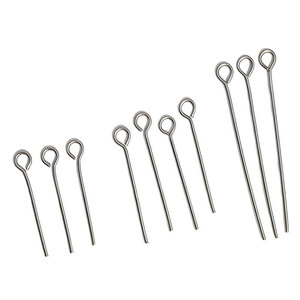 Aguja de Acero Inoxidable con Forma de 9, Diámetro de Alambre de 0.5-0.7mm, Cabeza Redonda, Accesorio para Bisutería DIY - Product Image 5