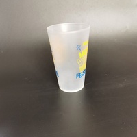 Gobelet Givré Personnalisable et Réutilisable de 400 ML en Plastique avec Logo pour Boissons de Fête et Festival