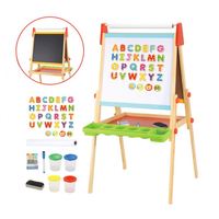 2022 nuevos juguetes caballete de pie juguete educativo de madera para niños aprendizaje y dibujo