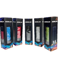 Pour Al, pour chicha en plastique de luxe, ensemble de chicha Alphahe, mini chicha portable pour l'extérieur et la voiture, sans charbon de bois nécessaire