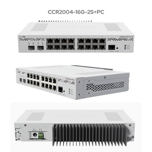 Ikroroik CCR2004-16G-2S + igC 16 Gigabit <span class=keywords><strong>2</strong></span> Gigabit ORT ptical ORT Mart outer CCR2004-16G-2S exterior + PC - Product Image 4