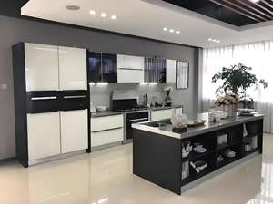 Armarios, pintura de alto brillo personalizada, armarios de pared de cocina modernos, muebles, almacenamiento modular, agitadores de cocina, armarios, puertas - Product Image 4