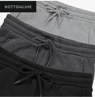 BottomLine Lot de 3 Pantalons de jogging pour femme, style vintage, taille mi-haute, coupe bootcut, en molleton tricoté uni, confortables, grandes tailles