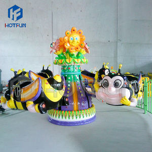 Manège Abeille Volante Rotatif pour Enfants, 8 places, en Acier et Fibre de Verre, pour Parcs d'Attractions et Jeux de Fête Foraine Intérieurs et Extérieurs - Product Image 3