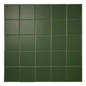 Piastrella Verde Puro Opaca 10x10 Cm, Spessore 6,8 Mm, Bordi Irregolari per Uso su Pareti e Pavimenti - Product Image 2