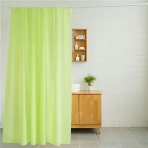 Waterproof China Big Factory Good Price pvc Solid colour shower curtains