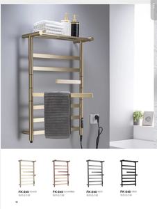 Sèche-serviettes électrique avec support de rangement, affichage de la température et Wi-Fi, en acier inoxydable, pour salle de bain d'hôtel - Product Image 4