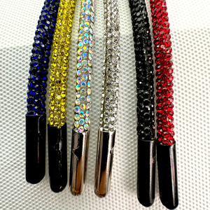 Cordon en strass de cristal de 6 mm de diamètre, 136 cm (53,5 pouces), directement de l'usine, pour sweats à capuche, chapeaux et sacs - Product Image 1