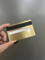 Carte de crédit en métal en acier inoxydable vierge de 0,8 mm avec puce intégrée pour personnalisation ultérieure