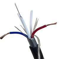 Cable de fibra óptica híbrido enterrado directo de modo único de 12 núcleos, Cable de cobre fotoeléctrico, Cables de comunicación OPLC compuestos