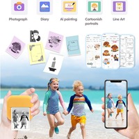Printer Label Termal Mini Portabel Global Terlaris X7 dengan Antarmuka Tipe-C Nirkabel Ukuran Saku untuk Pencetakan Stiker