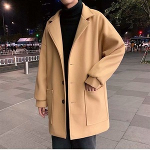 Cappotto di lana di prima qualità cappotto di grandi dimensioni Casual coreano lungo da <span class=keywords><strong>uomo</strong></span> che si ispessisce invernale <span class=keywords><strong>Trench</strong></span> per coppie alla moda - Product Image 4