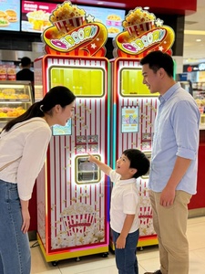 เครื่องทำป๊อปคอร์นอัตโนมัติสำหรับขายส่งจากโรงงาน ระบบชำระเงินแบบเต็มจำนวน ใช้เหรียญ สำหรับห้างสรรพสินค้า - Product Image 1