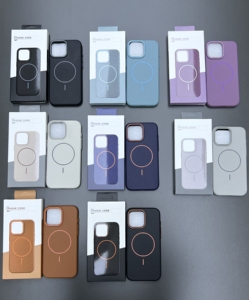 Caja <span class=keywords><strong>de</strong></span> embalaje Litchi Texture Soft TPU Magnetic Phone Case para <span class=keywords><strong>iPhone</strong></span> 17 Pro Max con forro <span class=keywords><strong>de</strong></span> tela - Product Image 3