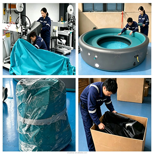 Piscine familiale gonflable en PVC Dropstitch avec banc et kits <span class=keywords><strong>de</strong></span> réparation pour usage domestique et extérieur, adaptée à tous les âges - Product Image 5