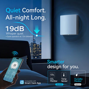 Échangeur de chaleur à enthalpique mural décentralisé à faible bruit ERV, haute efficacité, 97 % de rendement, système moderne d'économie d'énergie - Product Image 4