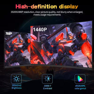 180Hz 1800R cong <span class=keywords><strong>24</strong></span>/27 <span class=keywords><strong>inch</strong></span> va dp 1ms 99% sRGB không viền chống ánh sáng xanh LED màn hình chơi game máy tính để bàn VESA treo tường - Product Image 4