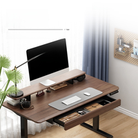 Table élévatrice électrique intelligente à double moteur Plateau à clavier Bureau d'ordinateur de bureau moderne pour la maison Table d'étude PC