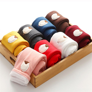 China Online Shop Children Girls Cotton Fabric Warm Winter Leggings From Kids Clothing Factory - Product Image 5