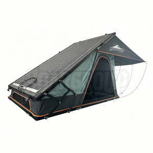 Carpa de Techo Rígida Triangular Plegable, Ultra Delgada de 8 cm, Ligera de 49 kg, Apertura Automática Rápida para las Cuatro Estaciones, para 2-3 Personas - Product Image 3