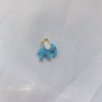 Charmes fins délicats en laiton plaqué or Mini pendentifs banane cerise éléphant mignon pour la fabrication de bijoux