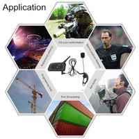XiNOWy V6C PRO interphone tandem 6 personnes 2 personnes arbitre de football en plein air interphone de communication casque dent bleue