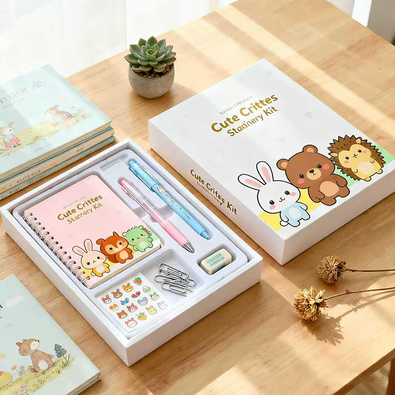 Cartoon themed Educational Paper Stationery Set