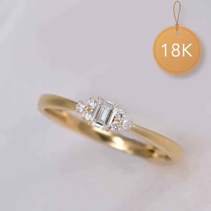 2024 nouvelle bague de mariage en or véritable 10k 14K 18K bague en or diamant moissanite bague de mariage pour hommes et femmes personnalisation de bijoux