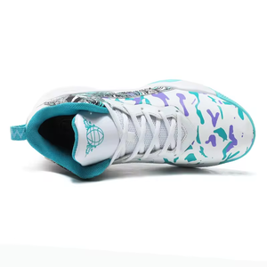 Chaussures de basketball montantes pour hommes et femmes, baskets de sport à lacets, chaussures décontractées en cuir PU résistantes pour l'extérieur - Product Image 4