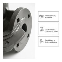 Pièces en fonte ductile grise de précision EN-GJL-250 ASTM A48 Classe 35, moulage au sable, composants de machines automobiles professionnels