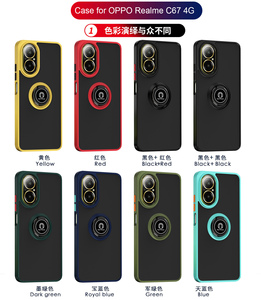 Coque de téléphone antichoc mate coque arrière hybride en Tpu souple avec support de bague magnétique pour Oppo <span class=keywords><strong>Realme</strong></span> C67 C55 C53 <span class=keywords><strong>C30</strong></span> - Product Image 6