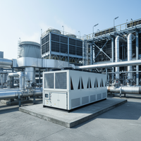 Refroidisseur d'eau industriel 30 kW 25 tonnes à refroidissement par air, commande automatique, compresseur hérmétique à spirale, prix usine