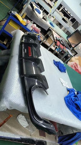 Diffusore in Fibra di Carbonio per Auto <span class=keywords><strong>A7</strong></span> S7 C7.5, Kit Carrozzeria, Splitter Paraurti Posteriore con Luce LED per Audi <span class=keywords><strong>A7</strong></span> S7 C7.5 2016 2017 <span class=keywords><strong>2018</strong></span> - Product Image 4