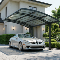 Auvent pour voiture en aluminium, abri de voiture, garage, carport en aluminium, protection solaire, carport en aluminium résistant à la corrosion