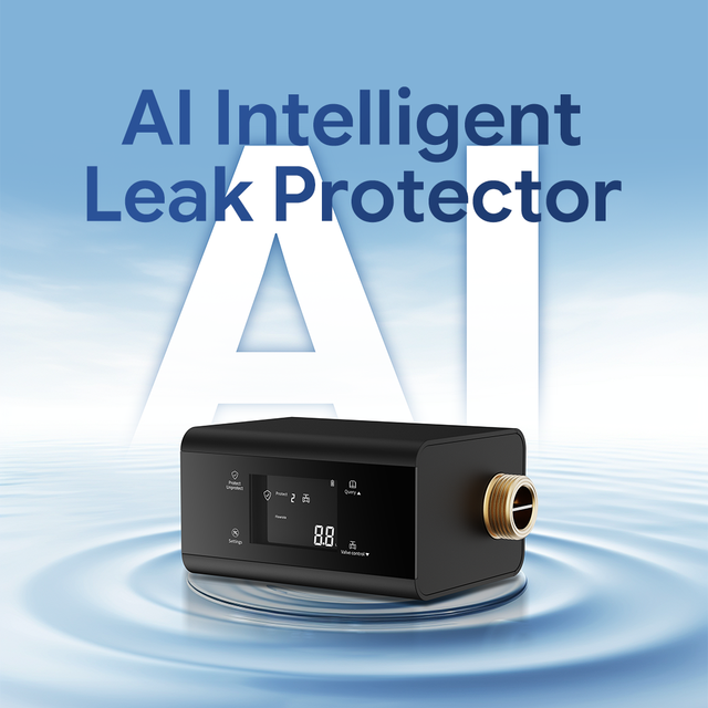 AI Smart Water Leak Detector with Multi-Mode Leak Detection Device, Water Leakage Control System and Self-Learning Algorithm
