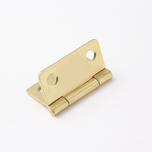 Furniture Hinge 1.5 Inch Wide Rounded Corner Metal Surface Mount Durable Retro Style - Product Image 2