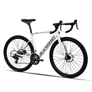 Vélo de course sur route en alliage d'aluminium BLACKBERRY T60 700C avec guidon à bascule et freins à disque hydrauliques pour le cyclisme à grande vitesse - Product Image 1