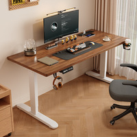 Bureau de travail, bureau électrique réglable en hauteur en bois massif, bureau d'ordinateur intelligent, bureau de jeu réglable en hauteur