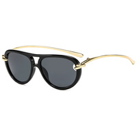 Lunettes de soleil tendance à monture intégrale en PC, protection UV400, design nœud, qualité supérieure, style défilé, pour la photographie de rue