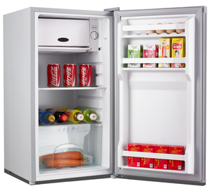 Réfrigérateur-congélateur solaire à porte simple de 90 L, à économie d'énergie, alimenté par batterie 12V/24V, fonctionne à l'énergie solaire - Product Image 3