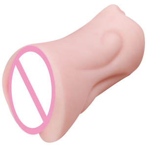 Netphi Masturbator dewasa 2-in-1 bertekstur realistis Vagina mulut & Anus ketat bahan TPE seperti hidup untuk penggunaan Pria - Product Image 5