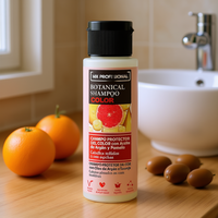 Champú Vegano Botánico Protector del Color de Frutas para Cabello Teñido con Aceite de Argán y Pomelo, Fórmula Líquida Profesional