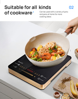 Table de cuisson infrarouge intelligente multifonction haute puissance pour la maison, avec écran tactile