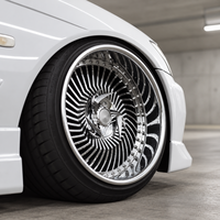 Jantes Beadlock en Fibre de Carbone Personnalisées 18 Pouces Drag Sport Forgées 5x114.3 pour Ford Mustang GT S650