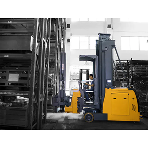 Batería Mini Stand up Carretilla elevadora estrecha Conducción Camión de alcance eléctrico para funcionamiento de pasillo muy estrecho Man-Up de 1,5 toneladas - Product Image 4