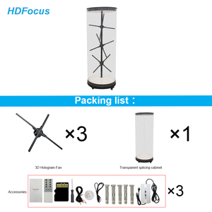 Bước vào tương lai với máy chiếu ba chiều <span class=keywords><strong>3D</strong></span> <span class=keywords><strong>Holographic</strong></span> <span class=keywords><strong>Fan</strong></span> nối hình trụ ba chiều Tủ giải pháp của con người - Product Image 3