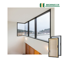 Fenêtres fixes en aluminium de haute qualité Lukliving, modernes, résistantes aux ouragans, insonorisées, imperméables, stores en verre, NFRC 5 ans