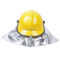 Support de lampe de poche en option, protection du cou pour casque de pompier, bandes réfléchissantes, coque rigide durable, résistant au feu, pour la lutte contre l'incendie